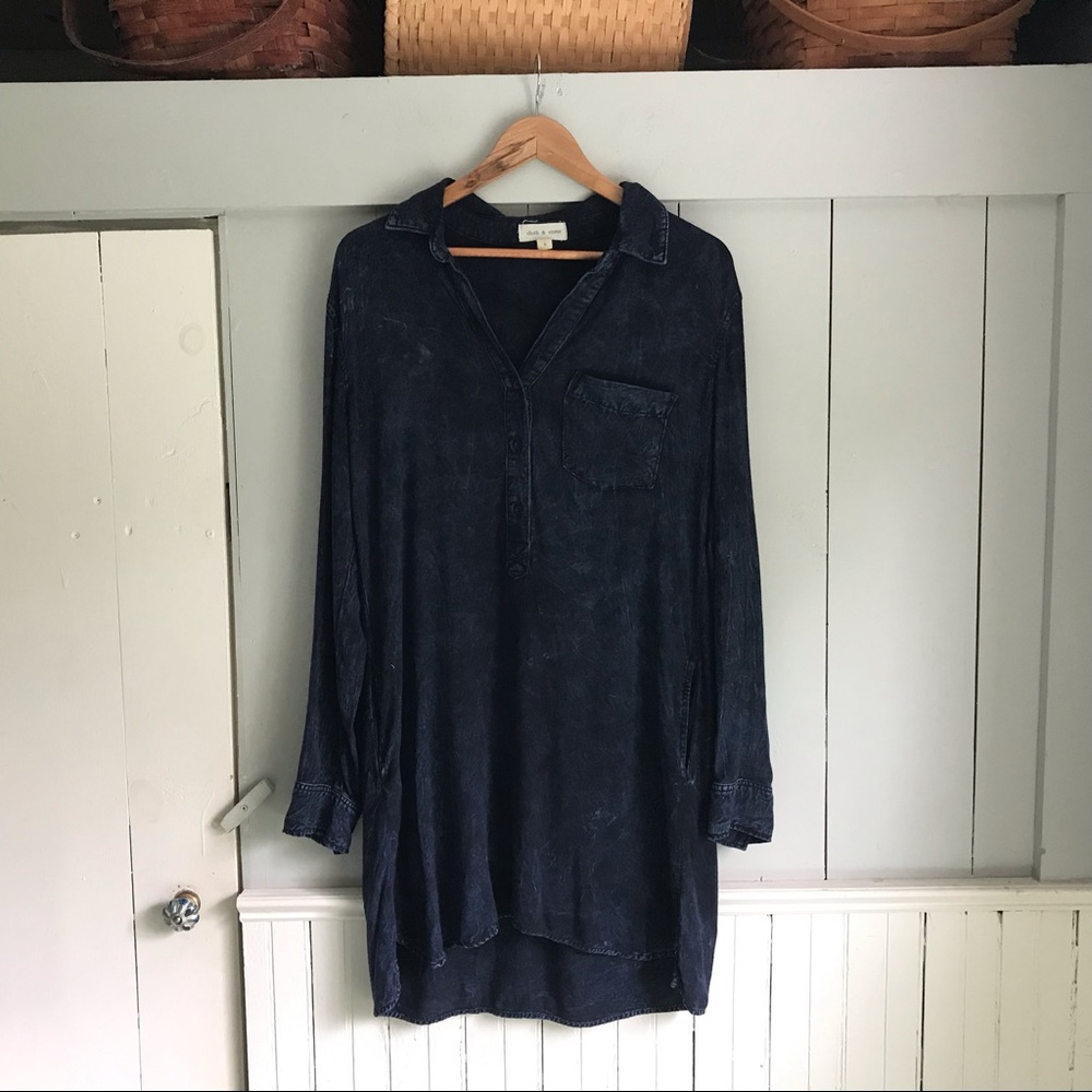 Cloth & Stone Button up Shirt Dress S